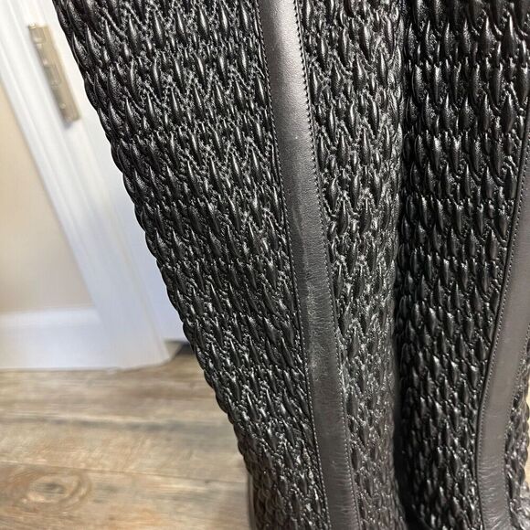 Cole Haan Elverton Knee High Boot Black Leather Women's 10 B Riding - Picture 11 of 16